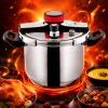 Multi-functional pressure cooker, household soup and meat stewing quick cooking pot, essential daily necessities and kitchenware HR1110-1 Specification image